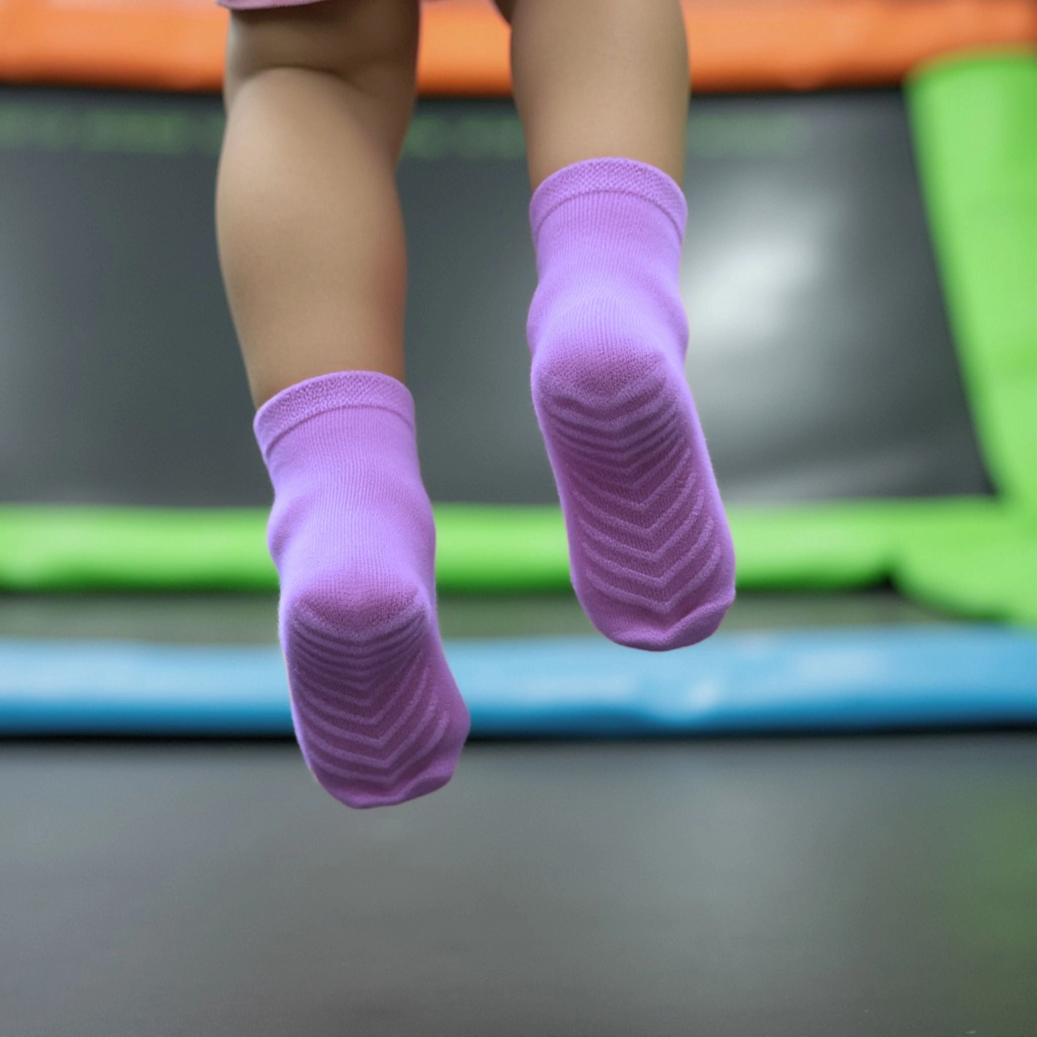 Cozy Crew Socks: Tiny Feet, Big Fun. 4-Pack Grip Socks for Little Adventurers!